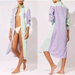 NWT Solid & Striped Oxford Tunic Maxi Dress Size S